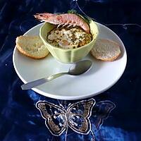 recette OEUFS COCOTTE AUX CREVETTES