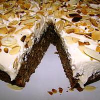 recette Gâteau chocolat-fromage blanc-amaretto