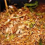 recette Nouilles chinoises au poulet et aux légumes Façon Wok