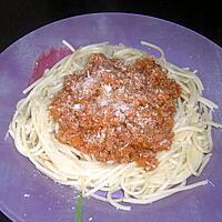 recette Mes spaghettis à la bolognaise