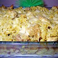 recette Gratin de pates aux poulet