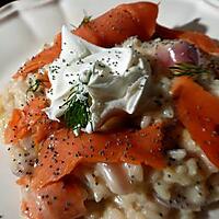 recette risotto au saumon et à la vodka