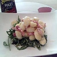 recette Roquette et gnocchis au vinaigre balsamique