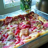 recette Clafoutis rhubarbe-groseille