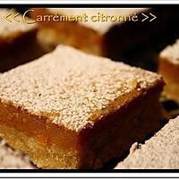 recette ** Gâteau fondant et moelleux: Carré (ment) Citron (né) avec un soupçon d'amande**