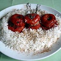 recette Tomates farcies boeuf/champignons
