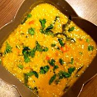 recette Soupe de lentilles corail au curry et aux bettes de Félicia