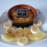 recette Crumble bananes/chocolat