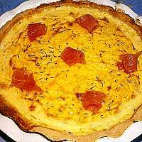 recette QUICHE AU SAUMON ET SALADE CROQUANTE