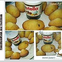 recette madeleine au nutella