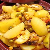 recette TAJINE DE POULET AUX POMMES DE TERRE