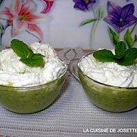 recette cappuccino de petits pois a la menthe