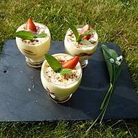 recette Tiramisu aux fraises