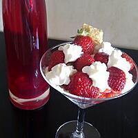 recette Verrine feuillettée à la fraise.