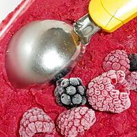 recette glace aux framboises