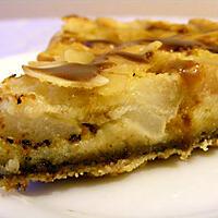 recette Tarte aux poires, chocolat et caramel