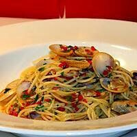 recette Spaghetti alle Vongole (aux palourdes)