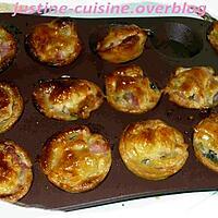 recette mini tourtes lardons champignons