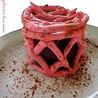 recette Fondant/coulant/mi-cuit au chocolat dans sa cage meringuée