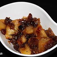 recette Chutney pommes et raisins secs