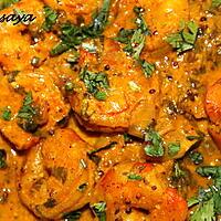 recette Curry de crevettes au lait de coco