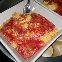 recette crumble aux fraises