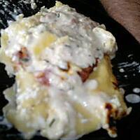 recette lasagnes chevre frais et bacon