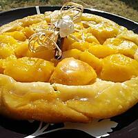 recette Tarte tatin au peches jaunes