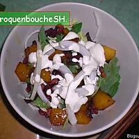 recette Salade tiède aux lardons et à la mangue