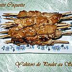 recette Yakitori de poulet au sésame