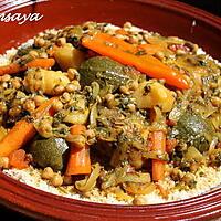 recette Couscous poulet, agneau et légumes