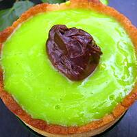 recette tarte poire-menthe-chocolat