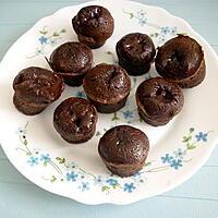 recette MINIS FONDANTS TOUT CHOCOLAT