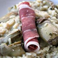 recette Risotto d'artichauts, parmesan & jambon de parme