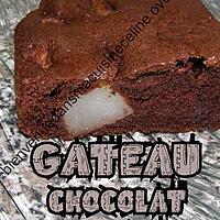 recette gateau chocolat poires