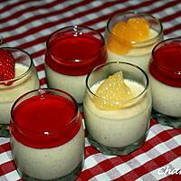 recette Panna cotta vanillée et son coulis de fraises