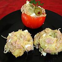 recette Salade de pommes de terre thon oeufs cornichons