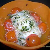 recette filet de colin au chèvre, en papillote