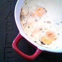 recette Oeuf cocotte au roquefort