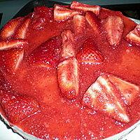 recette Gateau au fromage, chocolat blanc et fraises