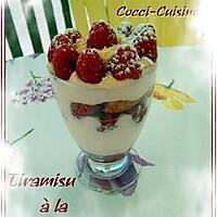 recette Tiramisu à la framboise