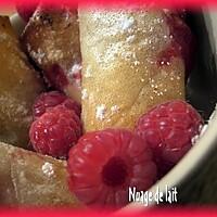 recette Nems de Framboises au Chocolat Blanc