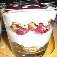 recette verrine framboise rapide