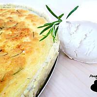 recette Tarte au chèvre et romarin