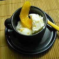 recette Glace au fromage blanc et aux zestes d'orange