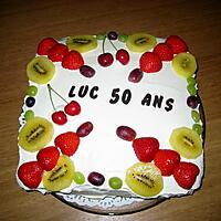 recette Gâteau d'anniversaire crème fraiche et fruits d'été