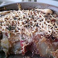 recette Gratin de pdt aux oignons rouges