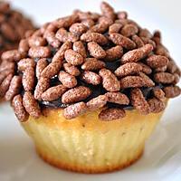 recette Cupcakes au riz soufflé et pâte à tartiner au chocolat