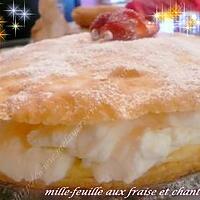 recette mille- feuille aux fraise et chantilly