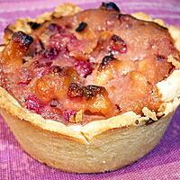 recette Tartelettes groseille pomme banane aux amandes